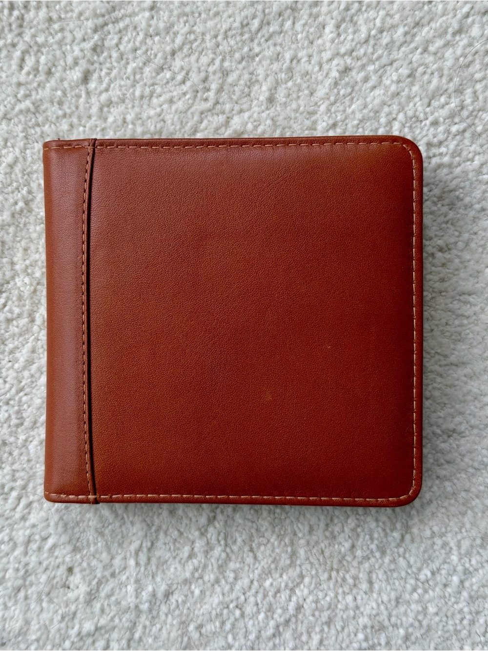 Vintage Coach Leather Double Photo Frame in British Tan - Picture 2 of 6